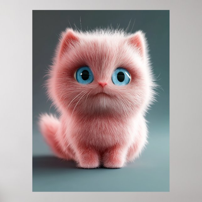 Póster Shmu - La gatita rosa (Frente)