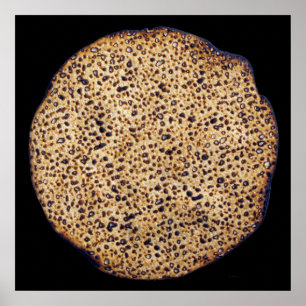 Póster Shmura Matzah hecha a mano