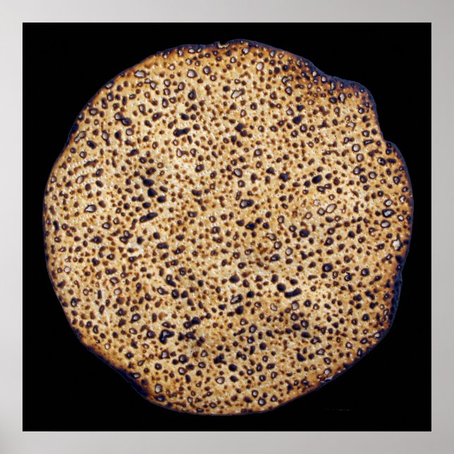 Póster Shmura Matzah hecha a mano (Frente)