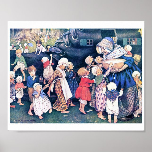 Póster Shoe House, Jessie Willcox Smith (Frente)