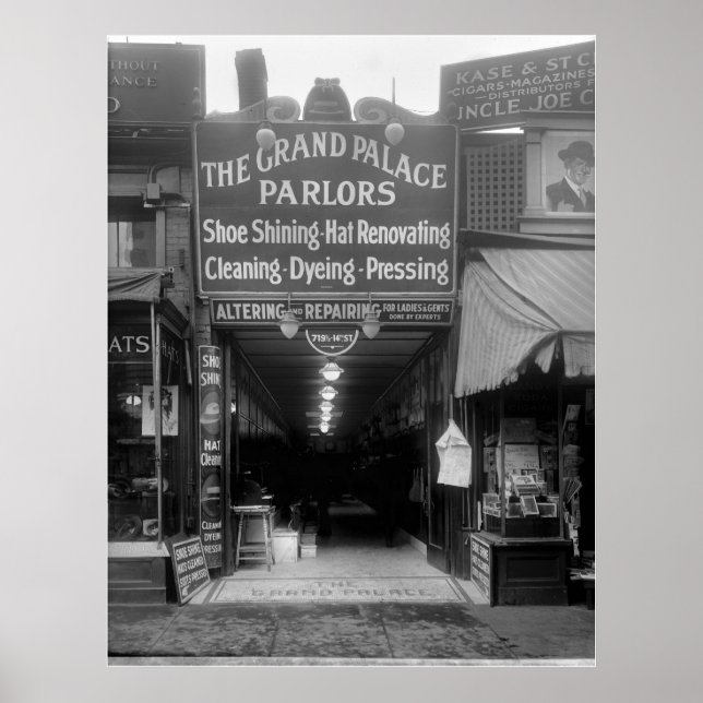 Póster Shoe Shine Parlor, años 20 (Frente)