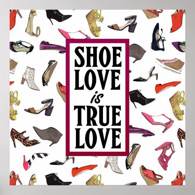 Póster Shoes Love es el verdadero poster del amor (Frente)