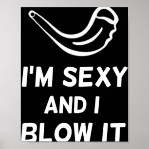 Póster Shofar soy Y y lo toco Rosh Hashanah judío Ne