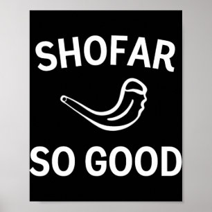 Póster Shofar Tan Bueno Cuerno de Rosh Hashh Rams Año Nue