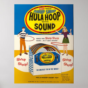 Póster Shoop Shoop Hula Hoop Anuncio de cubierta de cosec