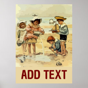 Póster Shore Kids Vintage Style