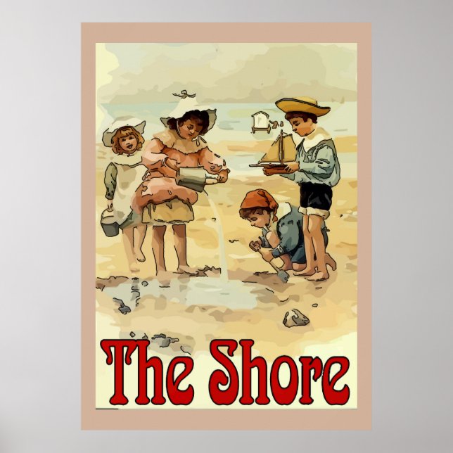 Póster Shore Kids Vintage Style (Frente)