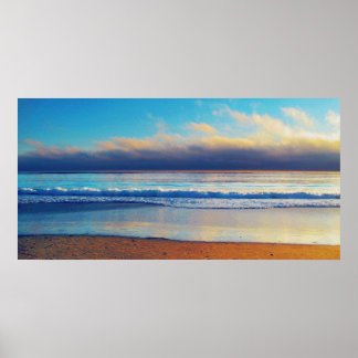 Póster Shoreline photo painting