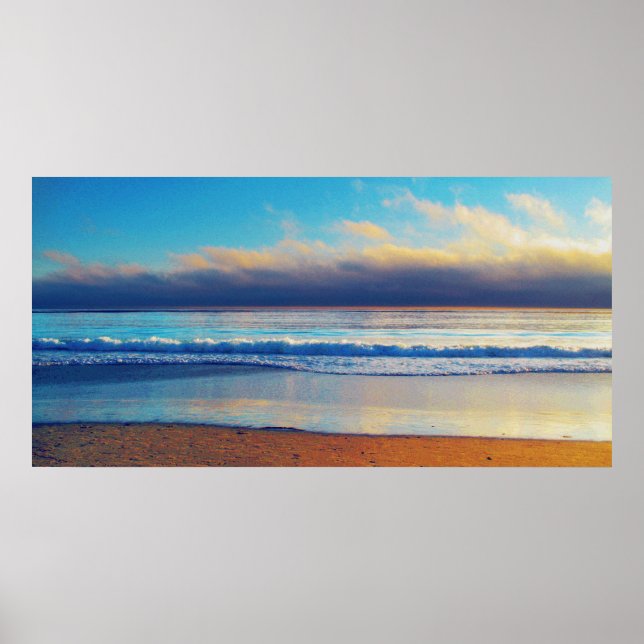 Póster Shoreline photo painting (Frente)