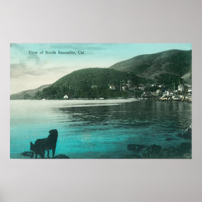 Póster Shoreline View of South SausalitoSausalito, CA (Frente)