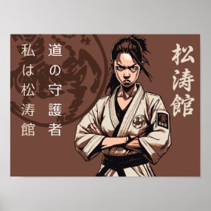 Póster Shotokan: El Camino del Guerrero hacia la Maestría