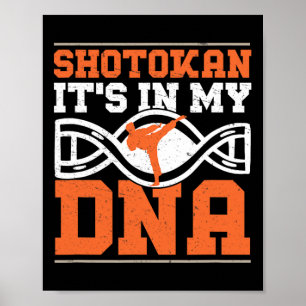 Póster Shotokan en la graciosa tienda de Shotokan Karate
