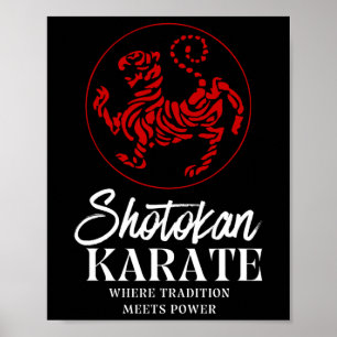 Póster Shotokan Karate donde la tradición se encuentra co