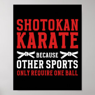 Póster Shotokan Karate porque otros deportes sólo requier