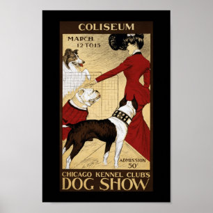 Póster Show de Chicago Kennel Club Dog 1902