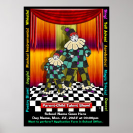 Póster Show de talento padre-hijo