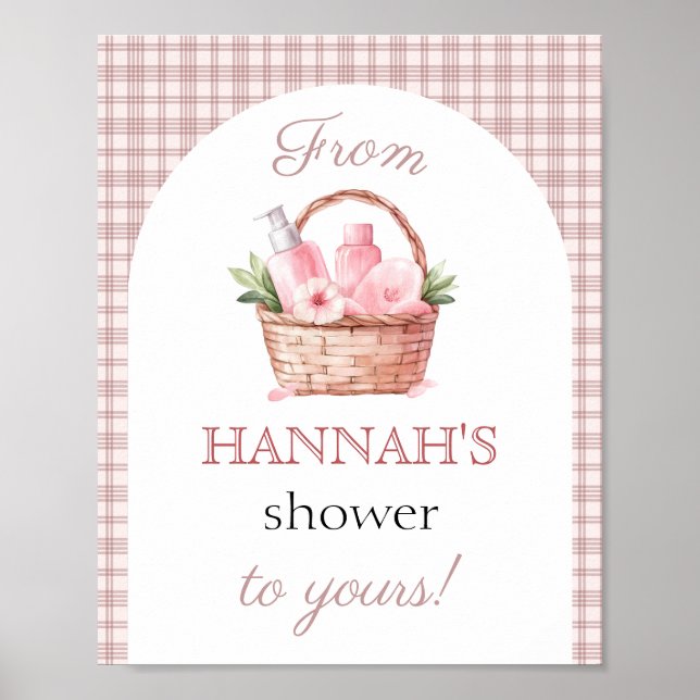 Póster Shower Pink Fresh off the market Bridal Shower (Frente)