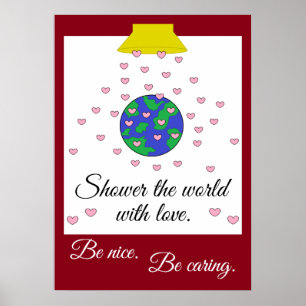 Póster Shower the World with Love: