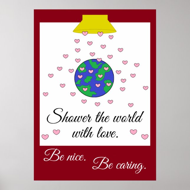 Póster Shower the World with Love: (Frente)