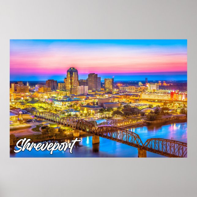 Póster Shreveport, Louisiana (Estados Unidos de América) (Frente)