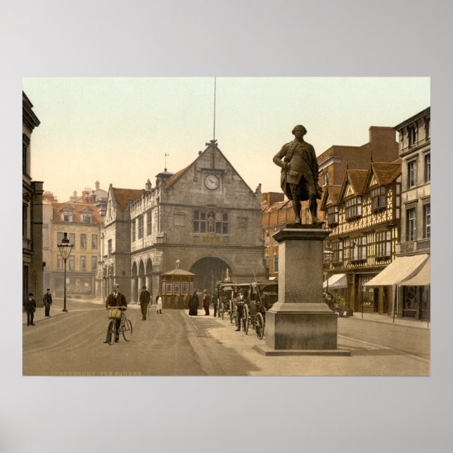 Póster Shrewsbury Square, Shropshire, Inglaterra (Frente)