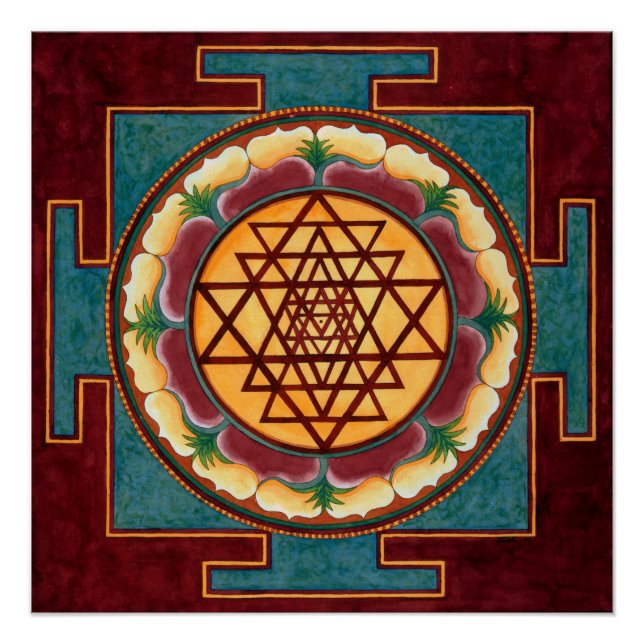 Póster Shri Yantra (Anverso)
