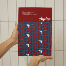 Póster SHRIMPLEMENTE Funtastic Retro Azul Personalizado d