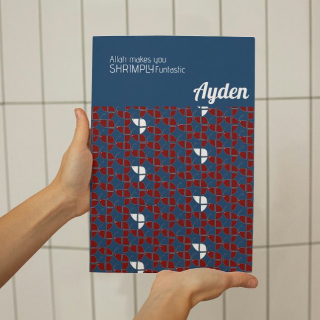 Póster SHRIMPLEMENTE Personalizado de Nursera Azul Rojo R (Subido por el creador)