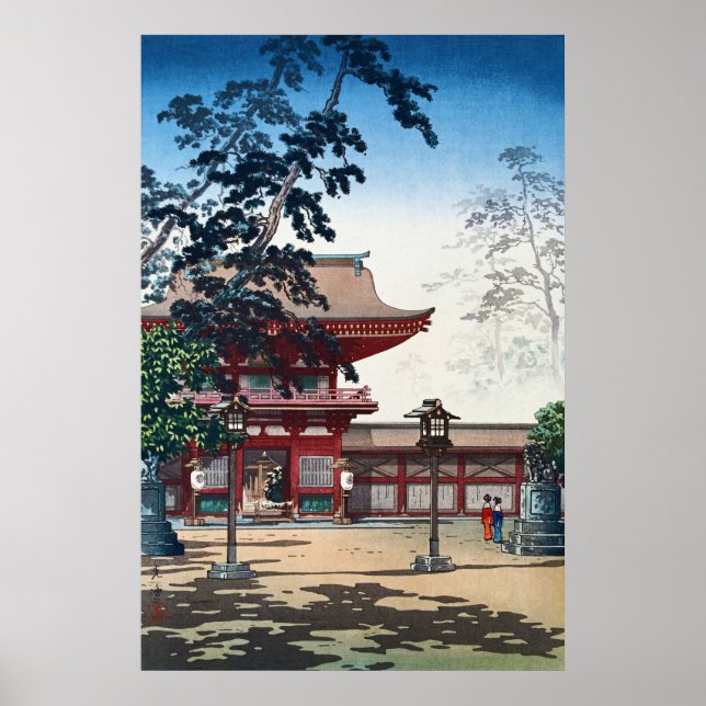 Póster Shrine Kyushu Hakozaki Hachimangu por Tsuchiya Koi (Frente)