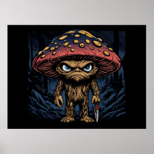 Póster Shroomfoot: Criatura del Bosque de los Hongos