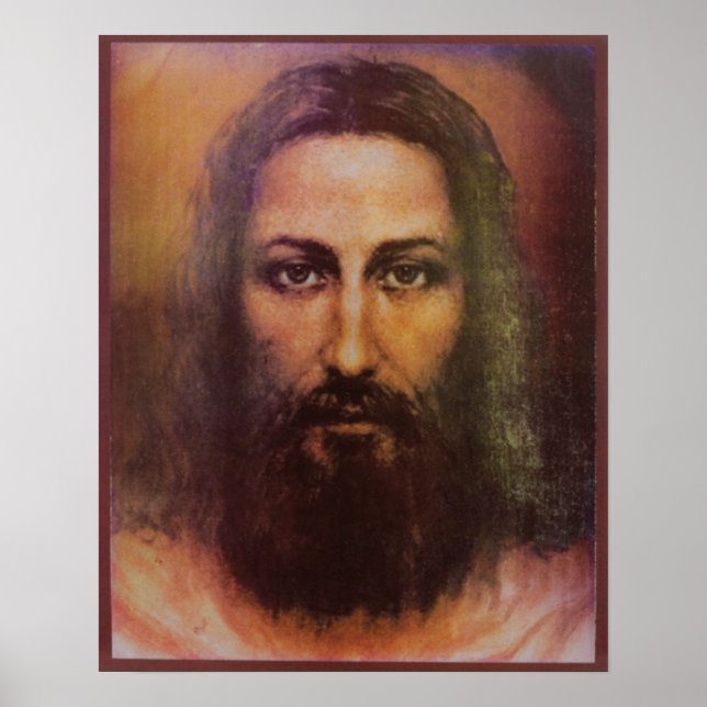 Póster Shroud of Turin Jesus Christ face, Holy Face (Frente)