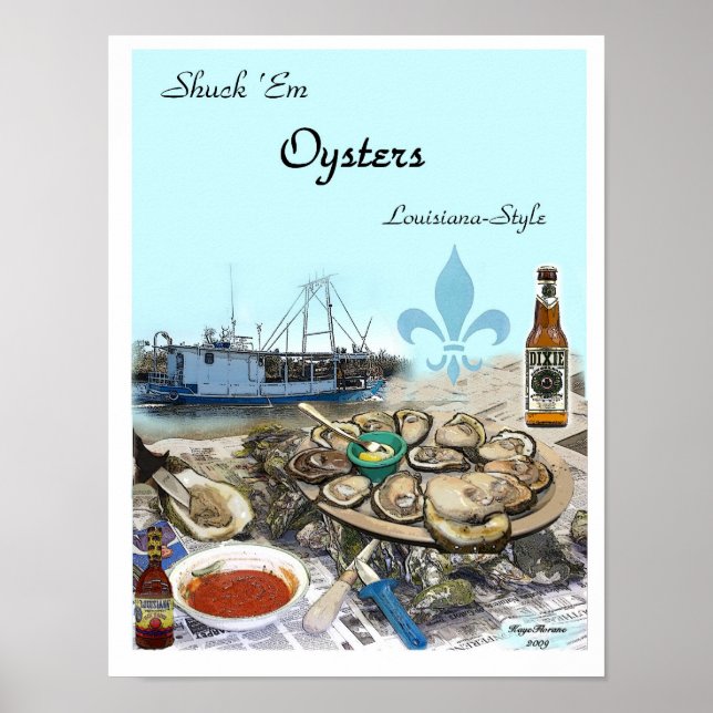 Póster Shuck Em Oysters (Frente)