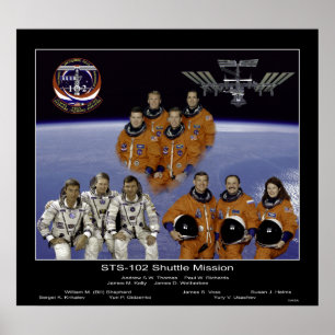 Póster Shuttle-sts102-s-002
