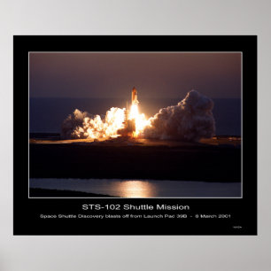 Póster Shuttle-sts102-s-008