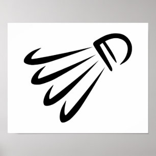 Póster Shuttlecock del bádminton