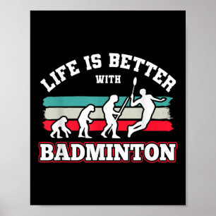 Póster Shuttles Badminton