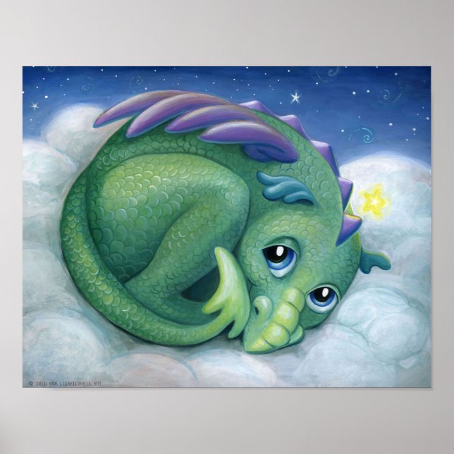 Póster Shy Dragon Poster (Frente)