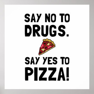 Póster Sí A La Pizza