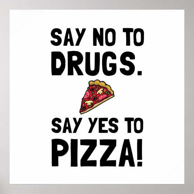 Póster Sí A La Pizza (Frente)