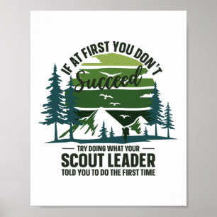 Póster Si al principio no lo consigues líder de explorado