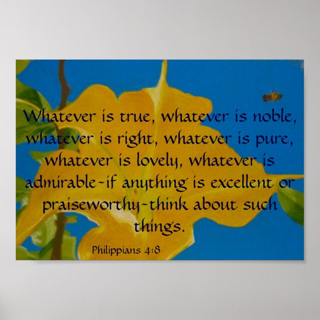 Póster Si algo es excelente o digno de elogio (Frente)