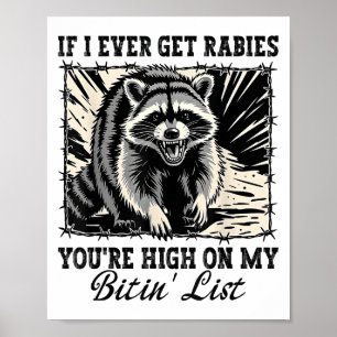 Póster Si Alguna Vez Conseguí Rabia, Estarías En Lo Alto 