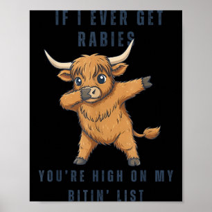 Póster Si alguna vez me da rabia, estás alto en mi lista 