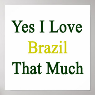 Póster Sí, Amo Tanto Brasil