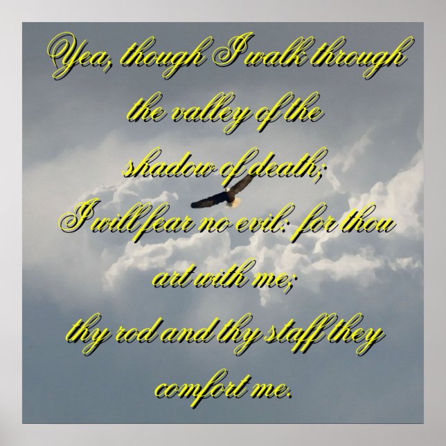 Póster Sí, aunque Camino por el Valle de la Muerte (Frente)