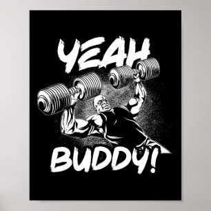 Póster Sí Buddy - Ronnie Coleman Db Bench Press Gym Mot