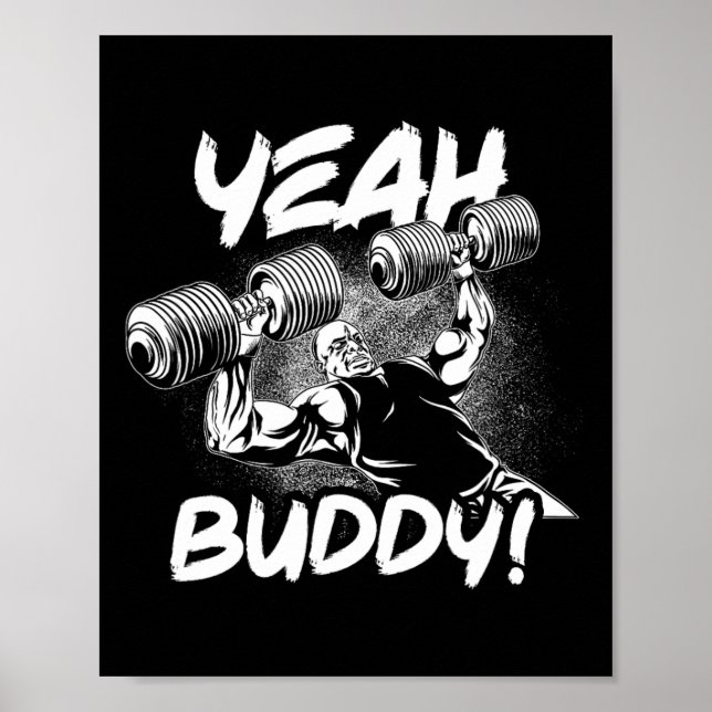 Póster Sí Buddy - Ronnie Coleman Db Bench Press Gym Mot (Frente)