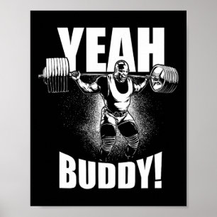 Póster Sí Buddy - Ronnie Coleman Squat - Motivación de gi
