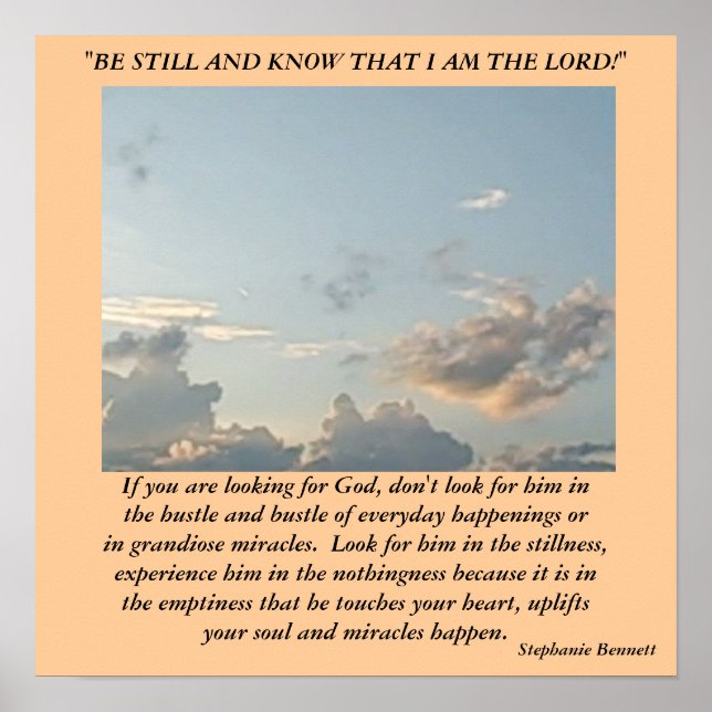 Póster Si buscas a Dios (Frente)