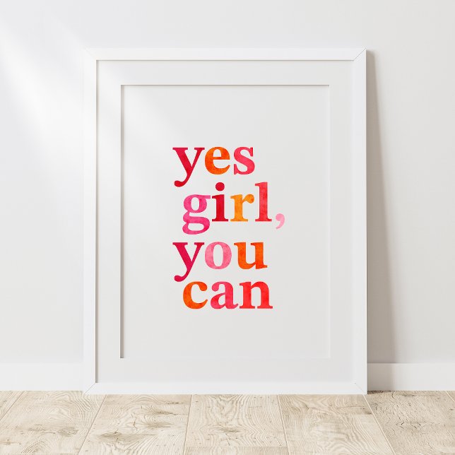 Póster Sí chica, puedes poster (Subido por el creador)